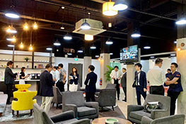 Networking at coffee lounge